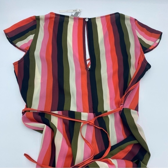 ASOS Stripped Wrap Front Jumpsuit- 12 - Picture 8 of 9